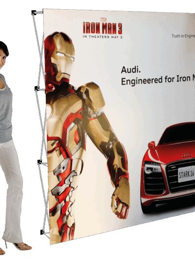 fabric banner wall, printed banner wall, outdoor displays